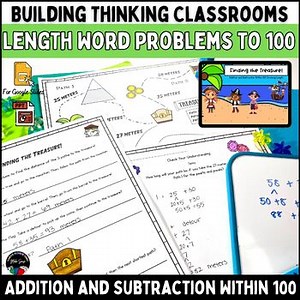 Addition Subtraction Compare Within 100 Word Problems Involving Length Activity
