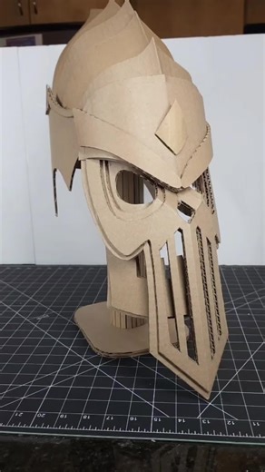 Cardboard Helmet Finishing #cardboardcrafts #diyproject #cardboardhelmet #cosplay