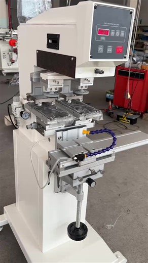 DGRUIDA Automatic Desktop Ink Cup Pad Printer Two-Color Tampo Machine for Pens, Lighters, Keychains-New Condition