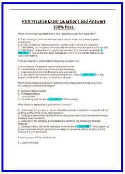 PHR Practice Exam Questions and Answers 100 Passn 636x882