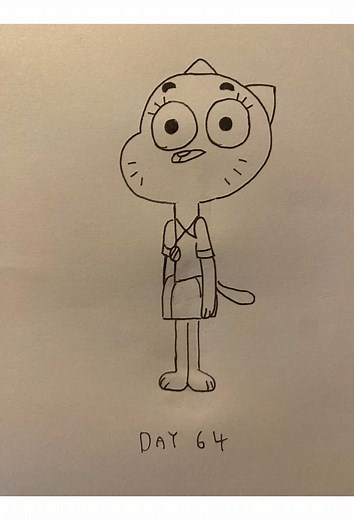 Drawing Nicole Watterson from Gumball | Day 64