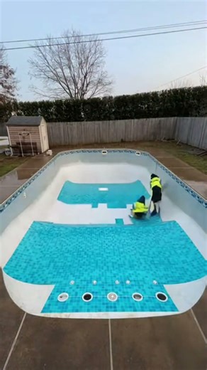 Disgusting Pool Turned into Paradise #poolcleaning #beforeandafter #satisfying