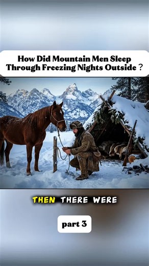How Did Mountain Men Sleep Through Freezing Nights Outside 🤔 #mountainmen #winters #surviving #americanhistory #history