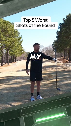 Top 5 Worst Shots of the Round #golf #golfcourse #golfcoach #golflesson #golfswing #golftips #golfing #golfer | Almost Average Golf