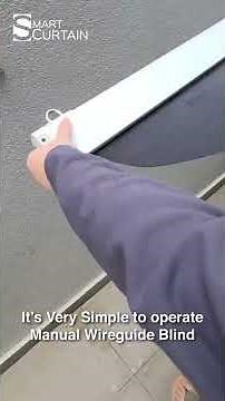 Installation Wireguide Outdoor Blind at my client house - Smart Curtain Malaysia