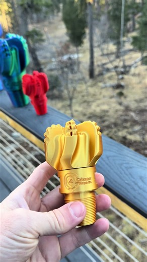 Did a little photo shoot before we left the beautiful mountains with a couple of the drill bits I brought with me. #drilling #directionaldrilling #oilandgas #energy #oilfield