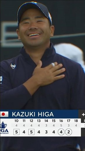 【全米プロ26】比嘉一貴チップインバーディで予選通過安全圏へ#shorts