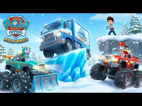 PAW Patrol: Rescue Wheels –The Slippery Ice Incline 🚚❄️|Monster Truck Rescue & Frozen Mountain Save!