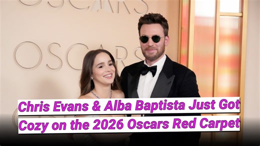 Chris Evans & Alba Baptista just got cozy on the 2026 Oscars red carpet