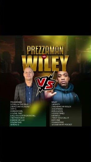Grime Clash Championship Radio Prezzaman vs Dizzee Rascal, Wiley, Stormzy, Ghetts and Leanne Louise