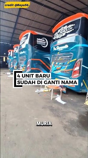 Bus 4 unit baru po haryanto sudah ganti nama #bus #poharyanto