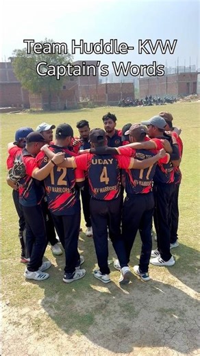 Team Huddle of KVW 🏏🔥 | Captain’s Powerful Words Before Match 💪 #shorts