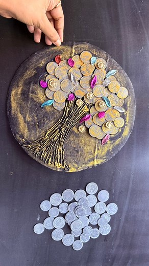 4.4K views · 26 reactions | Amazing coin tree Wall hanging Crafts | DIY money tree craft # # #decor #walldecor #best #craft #diy #walldecor #homedecor #decor | Ayesha's Creation | Facebook