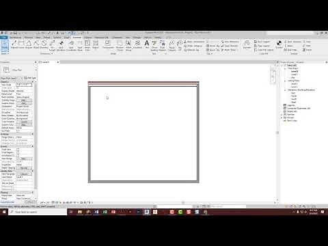 Revit Intro - drawing a wall and placing dimensions