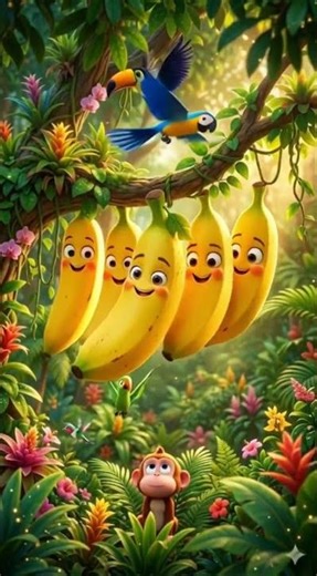 Happy Monkey and the Golden Banana #shorts #cartoon #viral