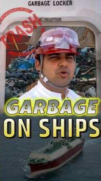 GARBAGE🗑️MANAGEMENT ON SHIP🚢 | Garbage Segregation #merchantnavy #shorts #garbage