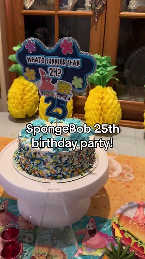 10/10 recommend having a SpongeBob party for your 25th birthday 🥳