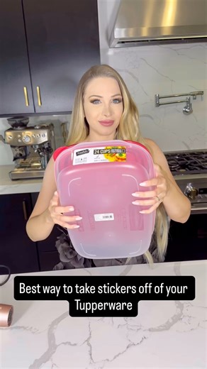 305K views · 859 reactions | Best way to take stickers off of your Tupperware ￼ | Tommy Wind | Facebook