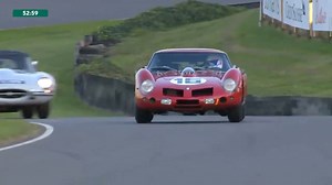 It's Jaguar E-type vs Ferrari 250 GT SWB Breadvan time! Watch this glorious battle pan out... #GoodwoodRevival #Ferrari #Jaguar | The Goodwood Revival