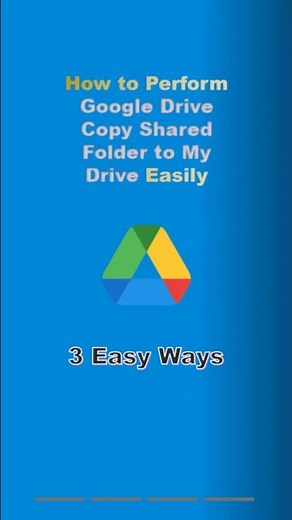 [Solved] Google Drive Copy Shared Folder to My Drive