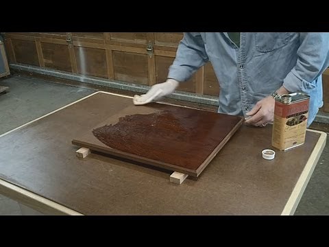 Cherry End Table/Night Stand - Applying The Finish - Pt 4