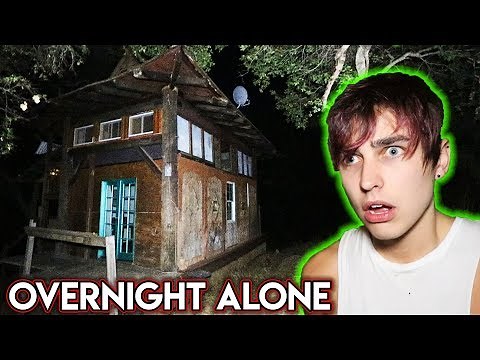 Overnight BY MYSELF in Haunted House (scary) | Colby Brock