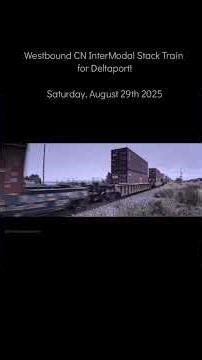 Westbound CN InterModal Stack Freight Train, headed for Deltaport, caught out in Boundary Bay!