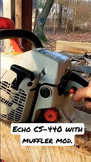 Echo CS-440 with muffler mod.