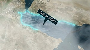 Download Gulf of Aden Map - Clouds Effect for free