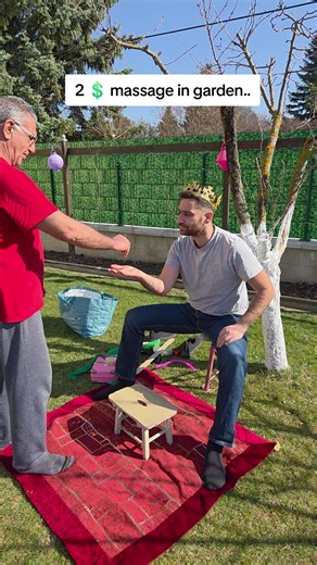 Relaxing ASMR Massage Experience in a Garden