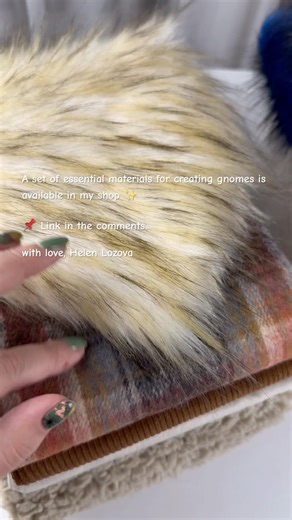 Gnome fabric set #helenlozova #tutorial #gnome