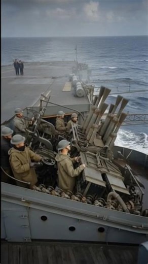 QF 40 mm Pom Pom — Britain’s Rapid Fire Shield of the Seas WW2 Visual Archive #shorts #usa