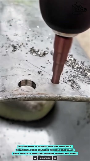 Step Drill Tool: Precision Hole Enlarging for Clean Metal Finishing #innovationtools