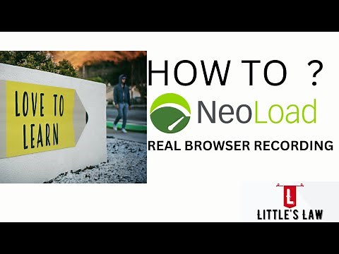 What is Real Browser recording in Neoload | Add Assertion | Littles Law #neoload #neoloadtutorial