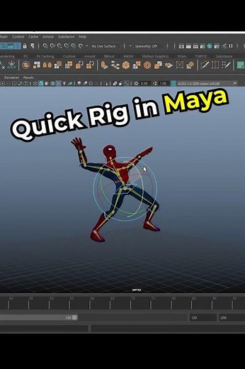 Quick Rig in Maya✅