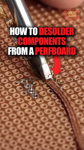 GreatScott! on Instagram: "How to Desolder Components! #diy #solder #soldering #guide #electronics"