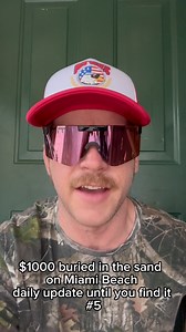 6.7K views · 23 reactions | $1000 buried in the sand on Miami Beach update 5 until you find it | Pit Viper | Facebook