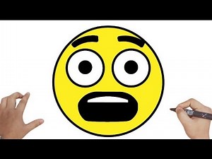 How To Draw Emoji - Fearful face emoji