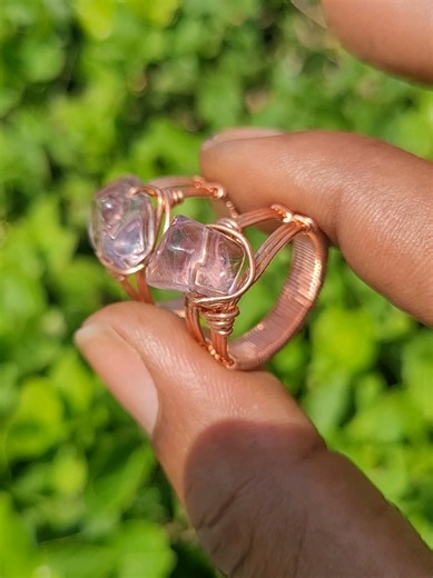 Handmade Amethyst Copper Ring: A Unique Gemstone Jewelry