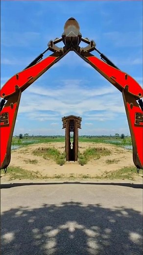 RED JCB BACKHOE BUCKET 💥😱💥 #jcb #jcbjcb #excavator #tractor #truck #backhoe