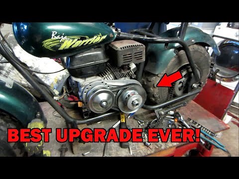 Installing torque converters on the Baja Warrior Mini bikes