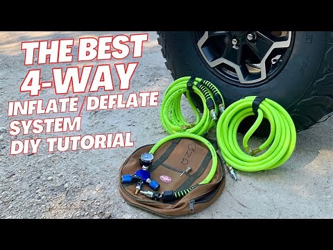 DIY 4-Way Tire Quick Inflate/Deflate System for Off-Road Tires