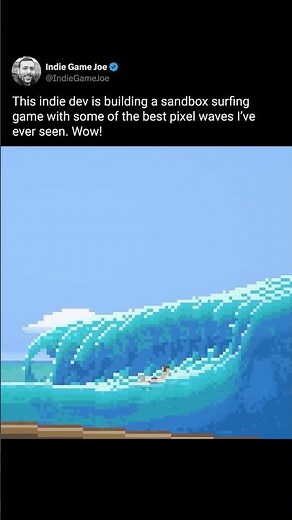 This indie dev is building a sandbox surfing game with some of the best pixel waves I’ve ever seen.