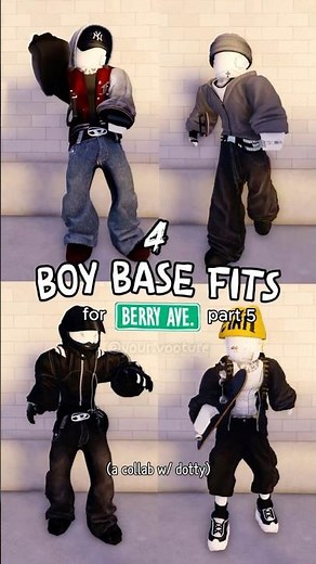 Boy Base Outfit Ideas for Berry Avenue RP | pt 5 #berryavenueoutfits #berryavenuecodes
