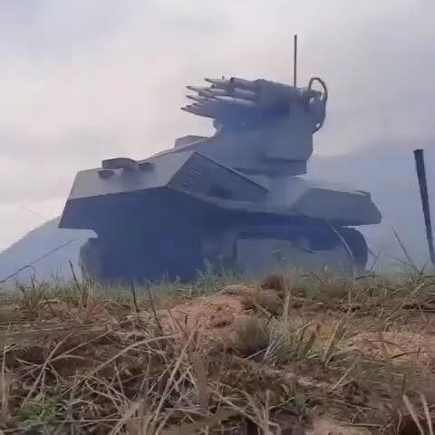 Rocket launcher UGV #shorts #ugv #robot #drone #rocket #military #automobile