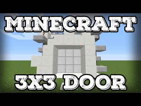 Minecraft Tutorial - 3x3 Piston Door(Minecraft 1.17+)