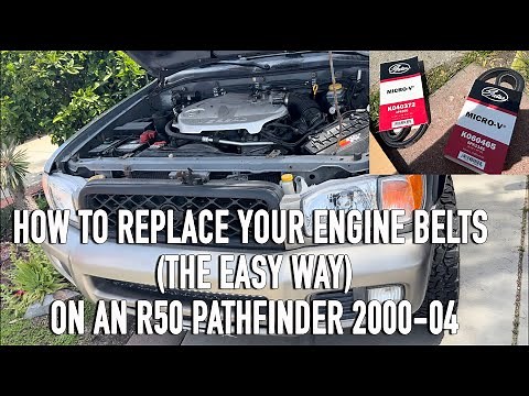R50 PATHFINDER/QX4 2000-04 Belt Replacement Tutorial (easy)