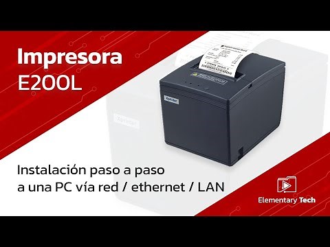 COMO CONFIGURAR UNA IMPRESORA TICKETS DE RED O LAN O ETHERNET CON UNA COMPUTADORA