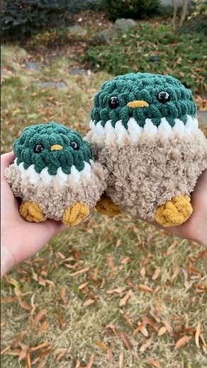 crochet mallard ducks 🧶🦆 pattern by janine_diy on insta ! #crochet #cutecrochet #crochetduck #cute