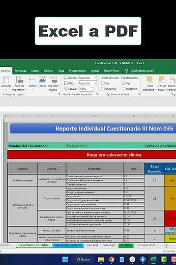 Convertir de Excel a PDF #excel #exceltutorial #exceltips
